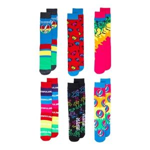 New Colors⚡️ Grateful Dead Socks 6pk